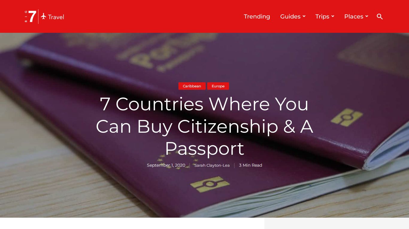 7 Countries Where You Can Buy Citizenship & A Passport